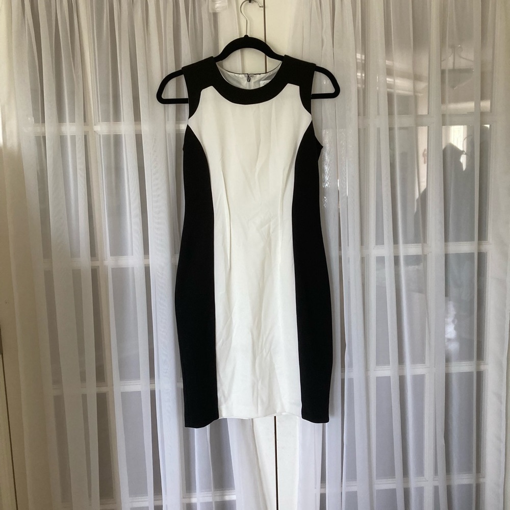 Calvin Klein Black and White Dress Size 2